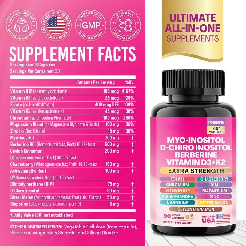 Magic Trio – The Ultimate Mommy Makeover Supplement with Corti-Soothe™, Myo-Inositol & Collagen